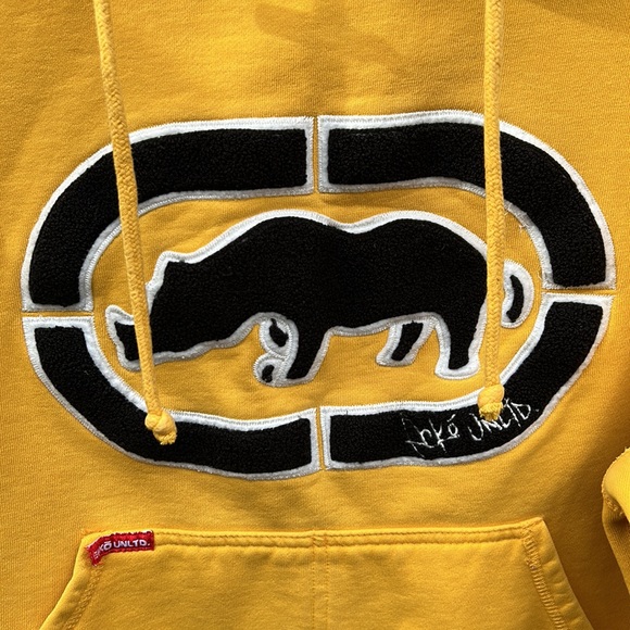 Y2K yellow ecko hoody - Picture 3 of 12